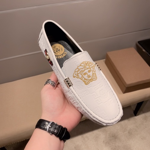 Replica Versace Leather Shoes For Men #1056182 $68.00 USD for Wholesale