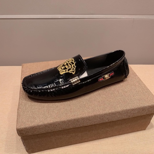 Replica Versace Leather Shoes For Men #1056188 $68.00 USD for Wholesale