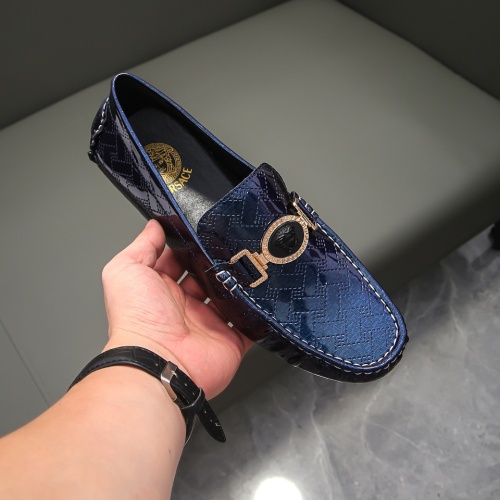 Replica Versace Leather Shoes For Men #1056200 $68.00 USD for Wholesale