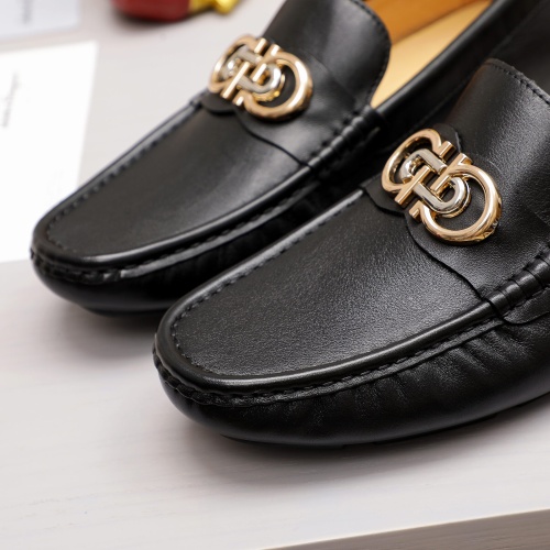 Replica Salvatore Ferragamo Leather Shoes For Men #1056285 $68.00 USD for Wholesale