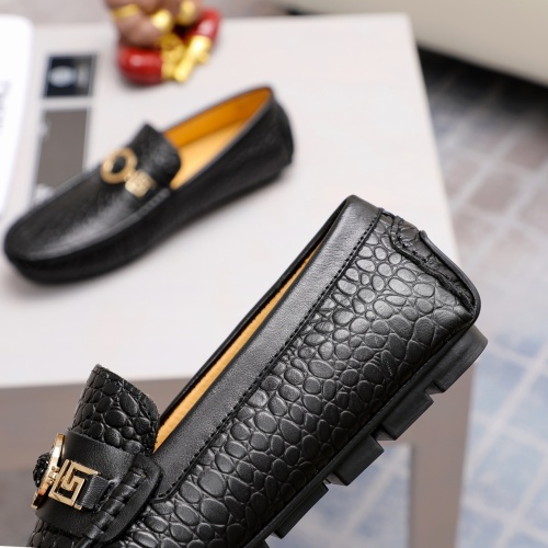 Replica Versace Leather Shoes For Men #1056292 $68.00 USD for Wholesale