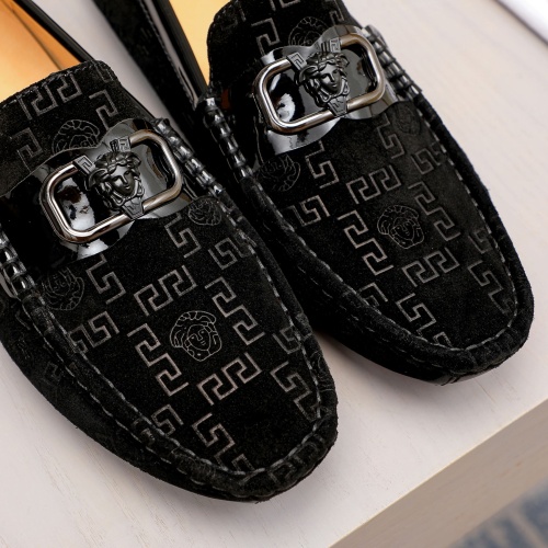 Replica Versace Leather Shoes For Men #1056298 $68.00 USD for Wholesale