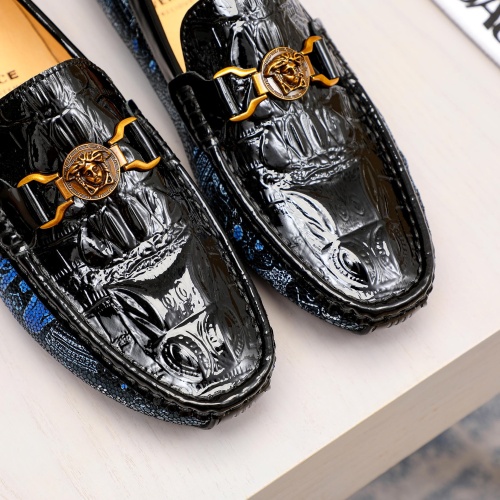 Replica Versace Leather Shoes For Men #1056305 $68.00 USD for Wholesale