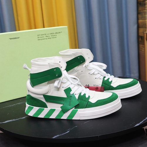 Replica Off-White High Tops Shoes For Men #1056667 $102.00 USD for Wholesale