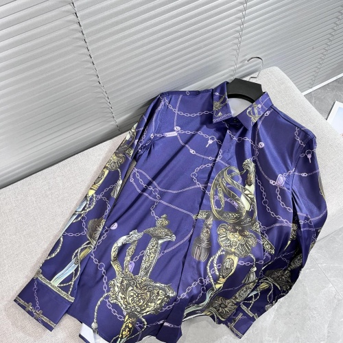 Replica Versace Shirts Long Sleeved For Men #1057434 $82.00 USD for Wholesale