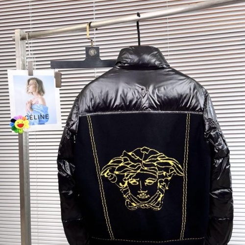 Replica Versace Down Feather Coat Long Sleeved For Men #1057464 $165.00 USD for Wholesale