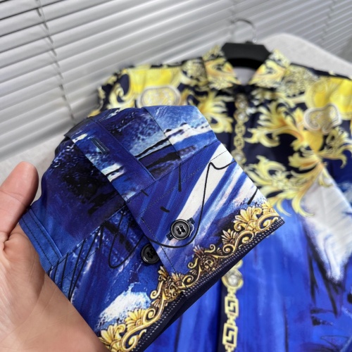 Replica Versace Shirts Long Sleeved For Men #1057505 $82.00 USD for Wholesale