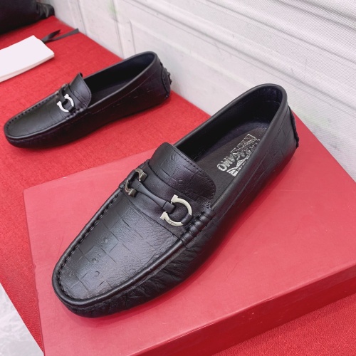 Salvatore Ferragamo Leather Shoes For Men #1057591 $72.00 USD, Wholesale Replica Salvatore Ferragamo Leather Shoes