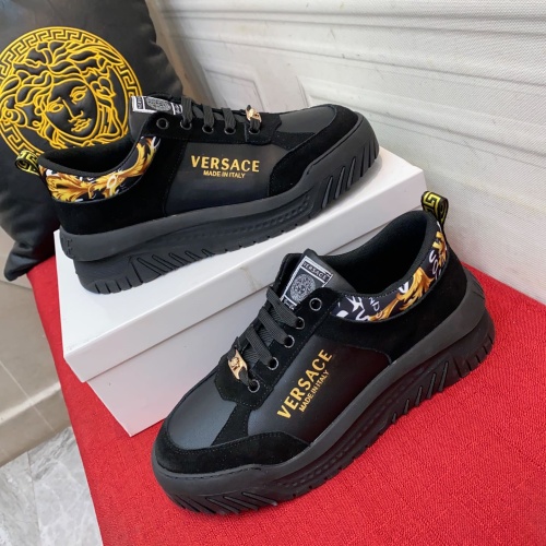 Versace Casual Shoes For Men #1057722 $80.00 USD, Wholesale Replica Versace Casual Shoes