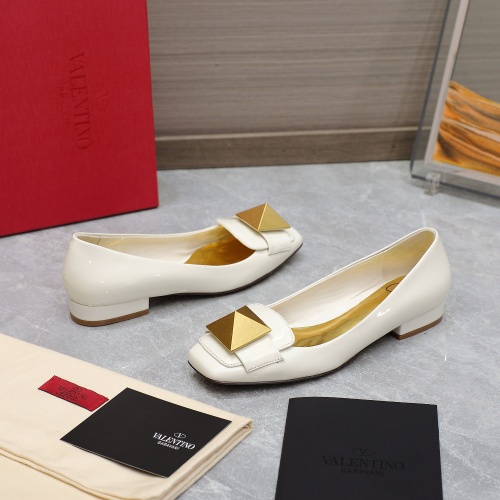 Replica Valentino Flat Shoes For Women #1057743 $112.00 USD for Wholesale