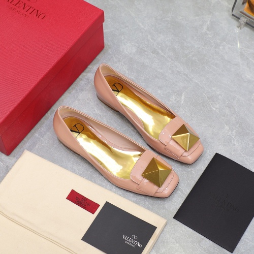 Replica Valentino Flat Shoes For Women #1057745 $112.00 USD for Wholesale