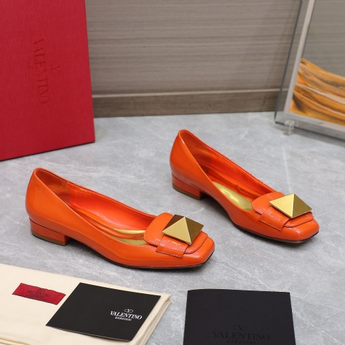 Replica Valentino Flat Shoes For Women #1057747 $112.00 USD for Wholesale