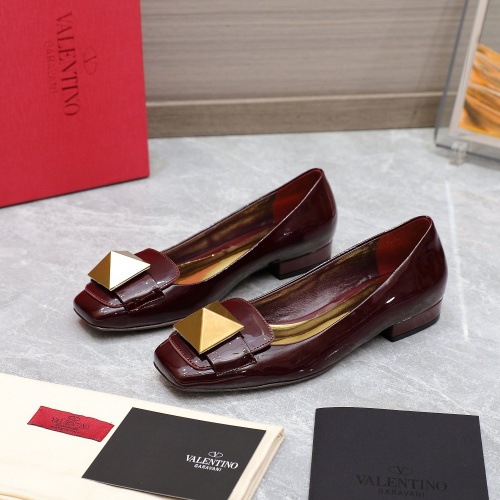 Valentino Flat Shoes For Women #1057748 $112.00 USD, Wholesale Replica Valentino Flat Shoes