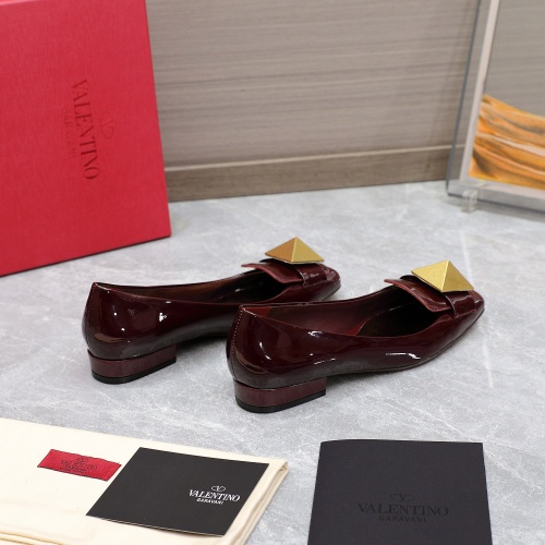Replica Valentino Flat Shoes For Women #1057748 $112.00 USD for Wholesale