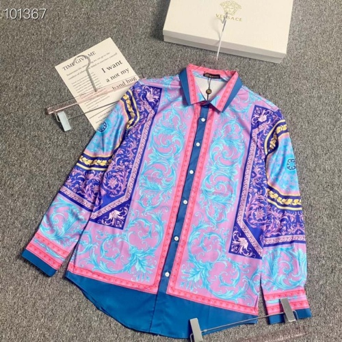 Versace Shirts Long Sleeved For Men #1058123