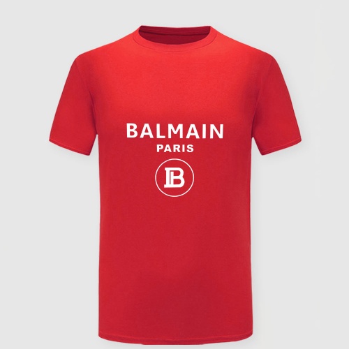 Balmain T-Shirts Short Sleeved For Men #1058276 $25.00 USD, Wholesale Replica Balmain T-Shirts