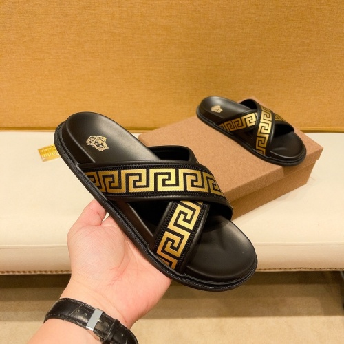 Replica Versace Slippers For Men #1058462 $48.00 USD for Wholesale