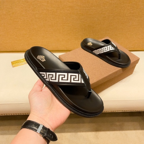 Replica Versace Slippers For Men #1058463 $48.00 USD for Wholesale