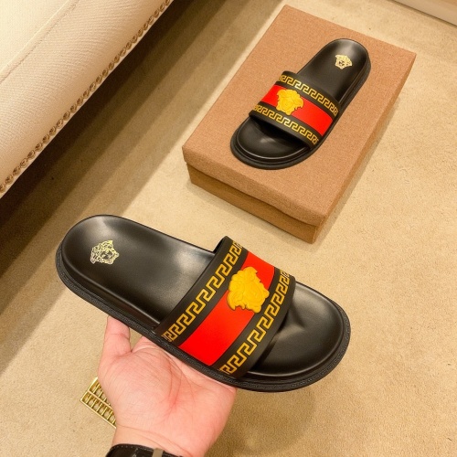 Replica Versace Slippers For Men #1058468 $48.00 USD for Wholesale