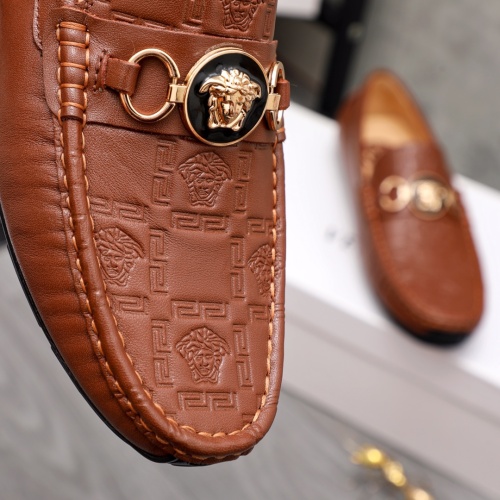 Replica Versace Leather Shoes For Men #1058592 $68.00 USD for Wholesale