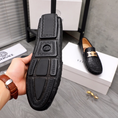 Replica Versace Leather Shoes For Men #1058598 $68.00 USD for Wholesale