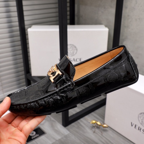 Replica Versace Leather Shoes For Men #1058599 $68.00 USD for Wholesale