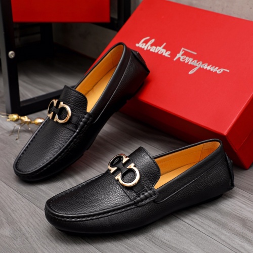 Salvatore Ferragamo Leather Shoes For Men #1058660 $68.00 USD, Wholesale Replica Salvatore Ferragamo Leather Shoes