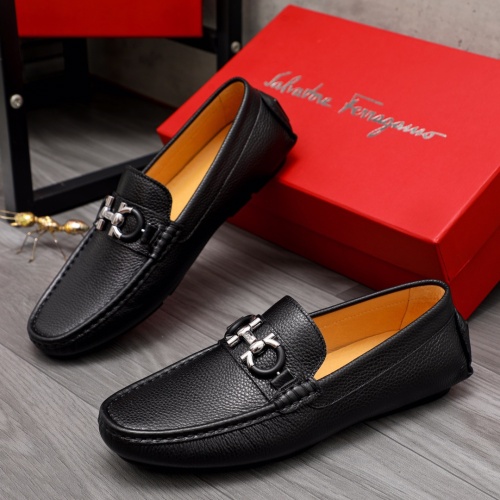 Salvatore Ferragamo Leather Shoes For Men #1058661 $68.00 USD, Wholesale Replica Salvatore Ferragamo Leather Shoes