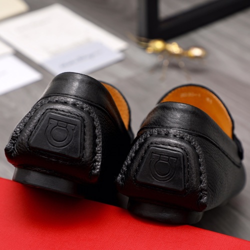 Replica Salvatore Ferragamo Leather Shoes For Men #1058661 $68.00 USD for Wholesale