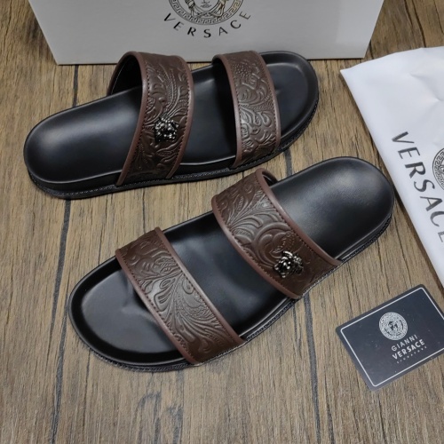 Replica Versace Slippers For Men #1058755 $48.00 USD for Wholesale