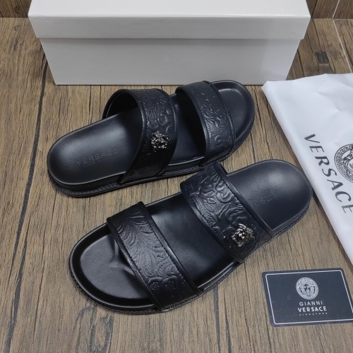 Replica Versace Slippers For Men #1058756 $48.00 USD for Wholesale
