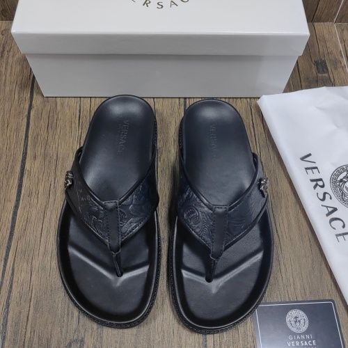 Replica Versace Slippers For Men #1058759 $48.00 USD for Wholesale