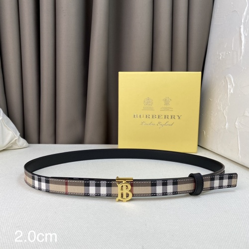 Replica Burberry AAA Quality Belts For Women #1059122 $48.00 USD for Wholesale