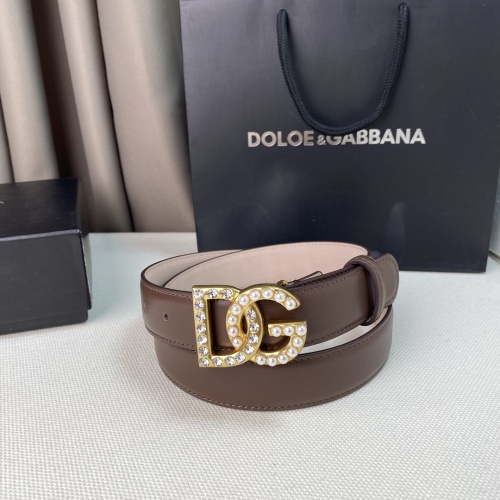 Replica Dolce & Gabbana D&G AAA Quality Belts For Women #1059254 $52.00 USD for Wholesale
