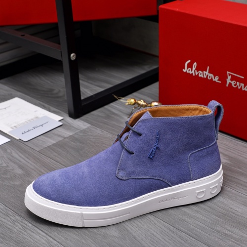 Replica Salvatore Ferragamo High Tops Shoes For Men #1059306 $102.00 USD for Wholesale