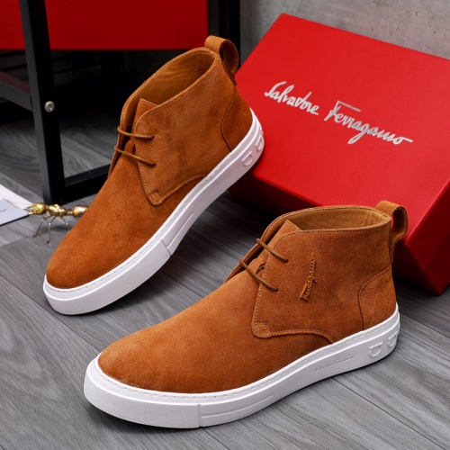 Salvatore Ferragamo High Tops Shoes For Men #1059307