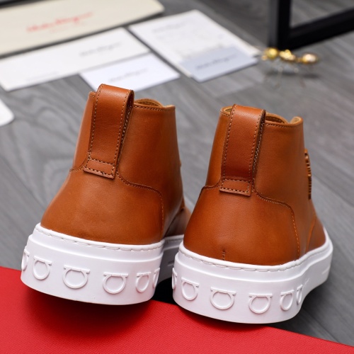 Replica Salvatore Ferragamo High Tops Shoes For Men #1059313 $102.00 USD for Wholesale