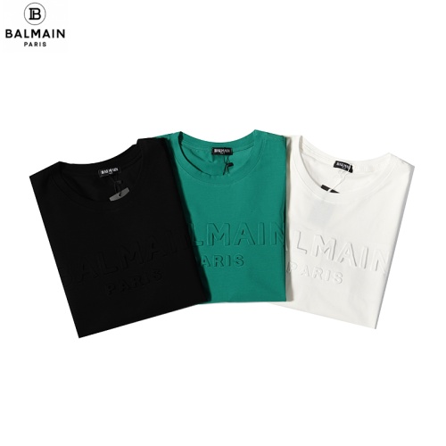 Replica Balmain T-Shirts Short Sleeved For Unisex #1059867 $25.00 USD for Wholesale