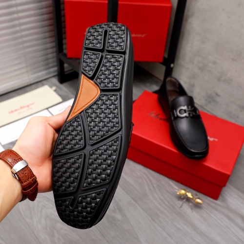 Replica Salvatore Ferragamo Leather Shoes For Men #1060792 $80.00 USD for Wholesale