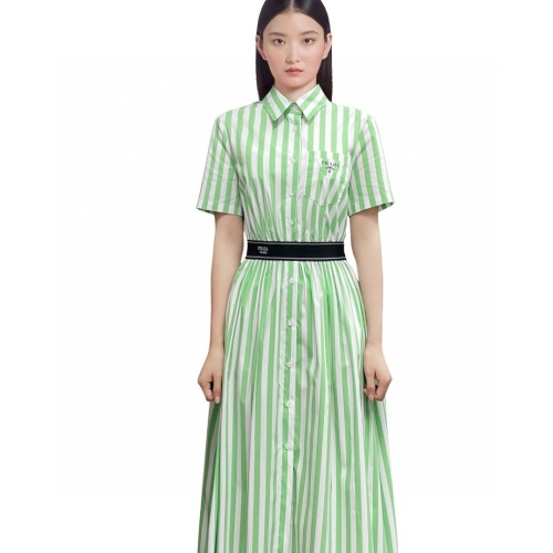 Prada Dresses Short Sleeved For Women #1061483 $96.00 USD, Wholesale Replica Prada Dresses