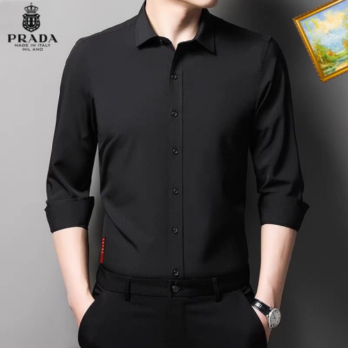 Prada Shirts Long Sleeved For Men #1061600