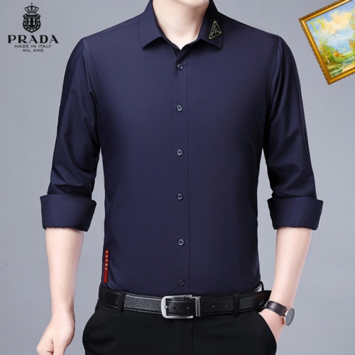 Prada Shirts Long Sleeved For Men #1061601