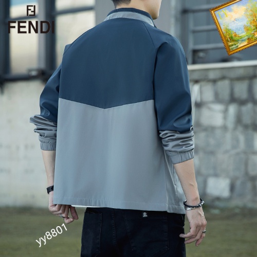 Replica Fendi Jackets Long Sleeved For Men #1061616 $60.00 USD for Wholesale