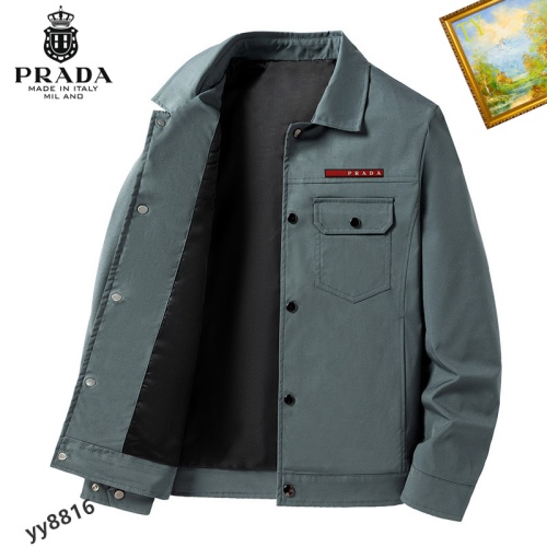 Prada New Jackets Long Sleeved For Men #1061698 $60.00 USD, Wholesale Replica Prada Jackets