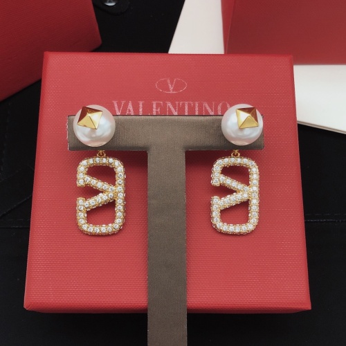 Replica Valentino Earrings For Women #1062218 $32.00 USD for Wholesale