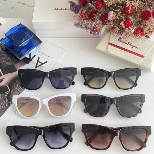 Replica Salvatore Ferragamo AAA Quality Sunglasses #1062287 $60.00 USD for Wholesale