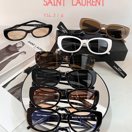 Replica Yves Saint Laurent YSL AAA Quality Sunglasses #1062509 $60.00 USD for Wholesale
