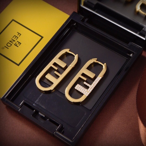 Replica Fendi Earrings For Women #1062961 $32.00 USD for Wholesale
