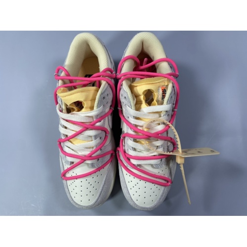 Replica Nike & Off-White Dunk-Low For Women #1063585 $108.00 USD for Wholesale