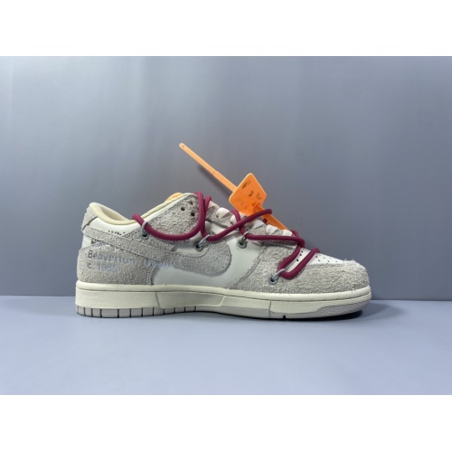 Replica Nike & Off-White Dunk-Low For Men #1063592 $108.00 USD for Wholesale